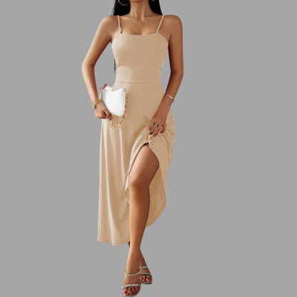 Vestido Midi Swing Con Corte Línea A Y Silueta Fluida Para Mujer | Ideal Para Uso Diario