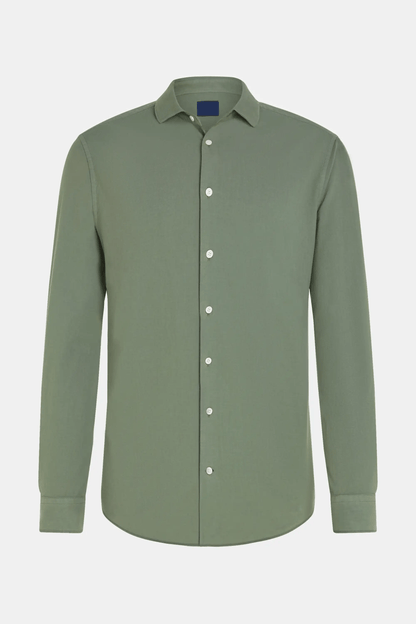 Camisa de Manga Larga con Corte Estándar para Hombre | Ideal para Uso Diario