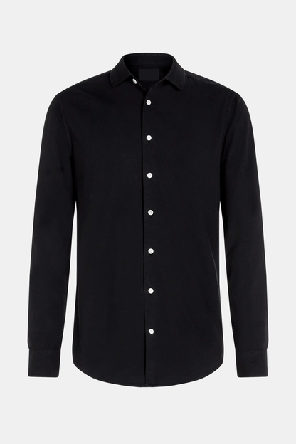Camisa de Manga Larga con Corte Estándar para Hombre | Ideal para Uso Diario