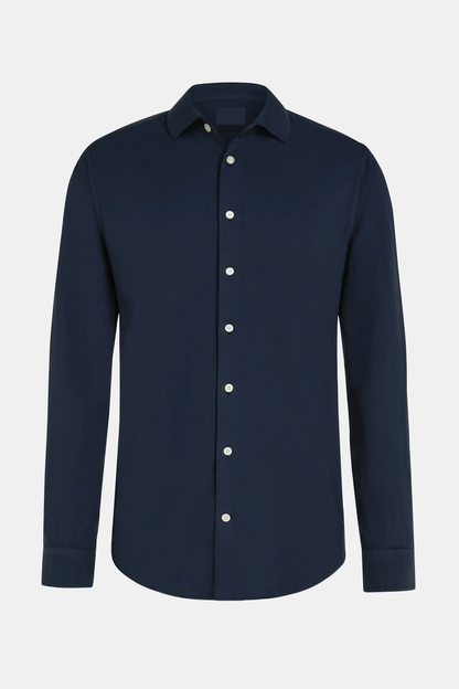 Camisa de Manga Larga con Corte Estándar para Hombre | Ideal para Uso Diario