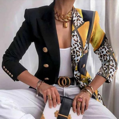 Blazer Ajustado De Manga Larga Para Mujer | Ideal Para Uso Diario O Semi-Formal