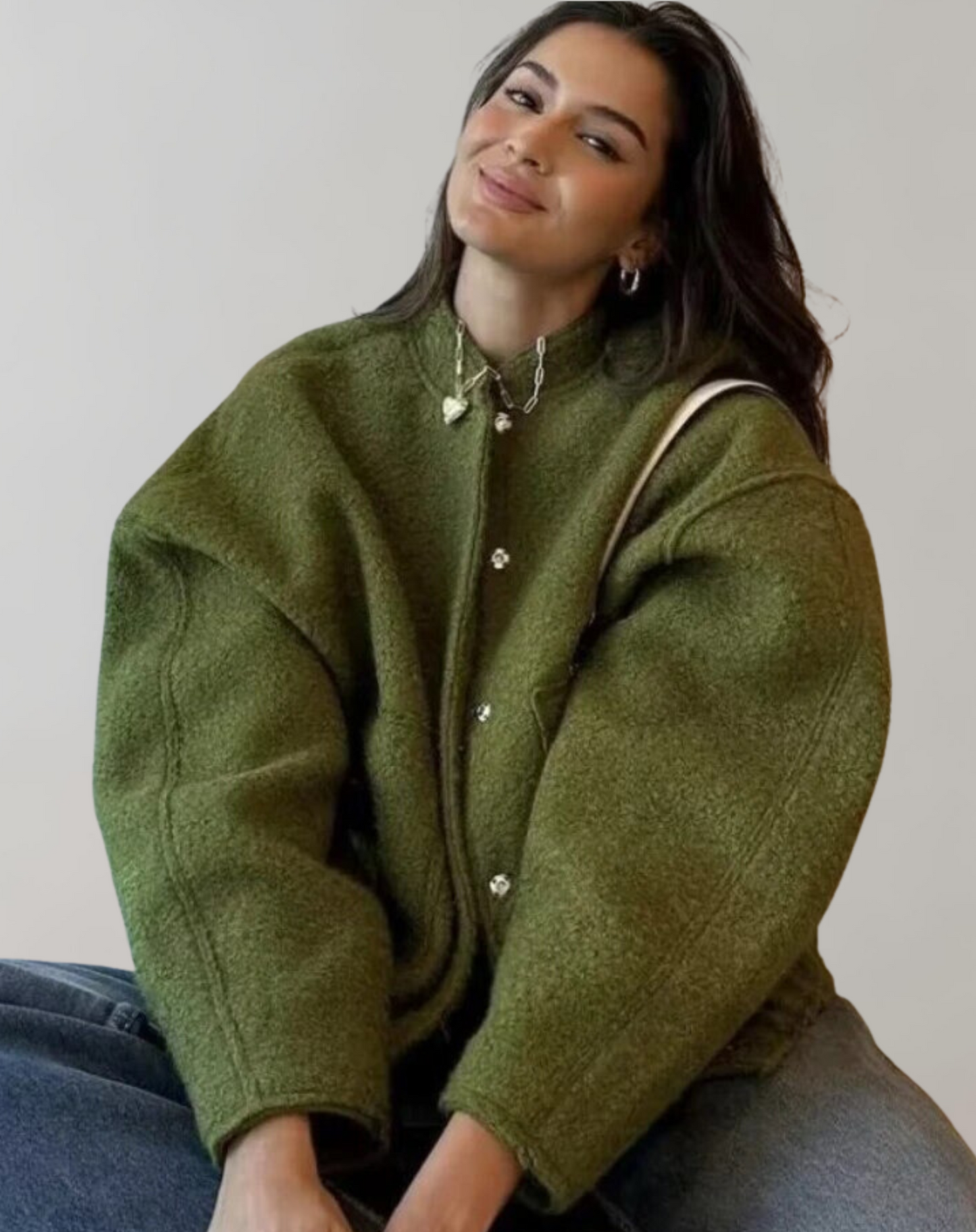 Chaqueta Tipo Bomber Con Diseño Holgado Para Mujer | Ideal Para Uso Diario