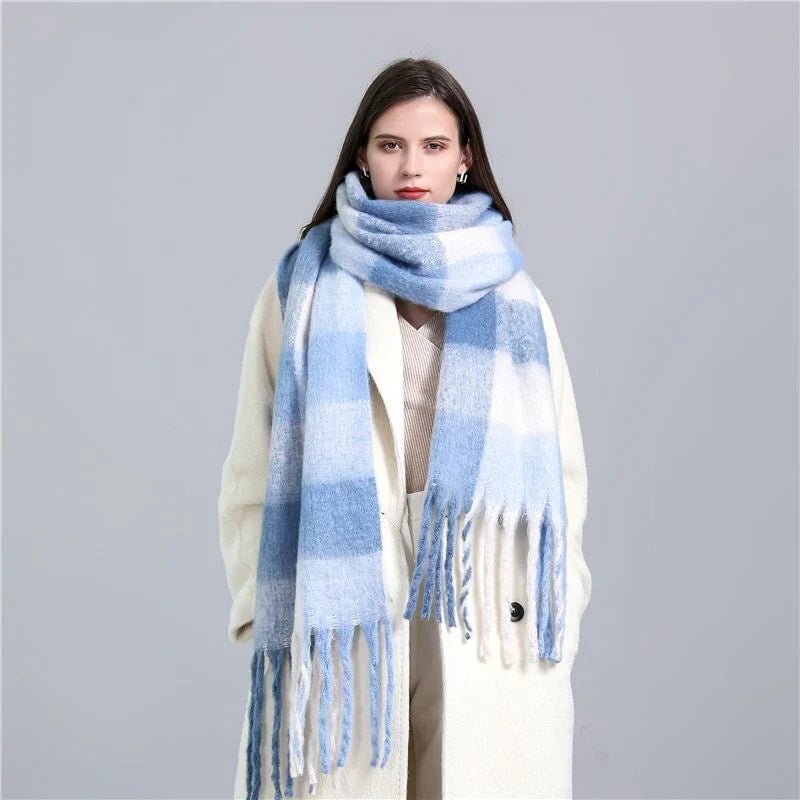 Bufanda Con Diseño a Cuadros Para Adultos | Ideal Para Invierno