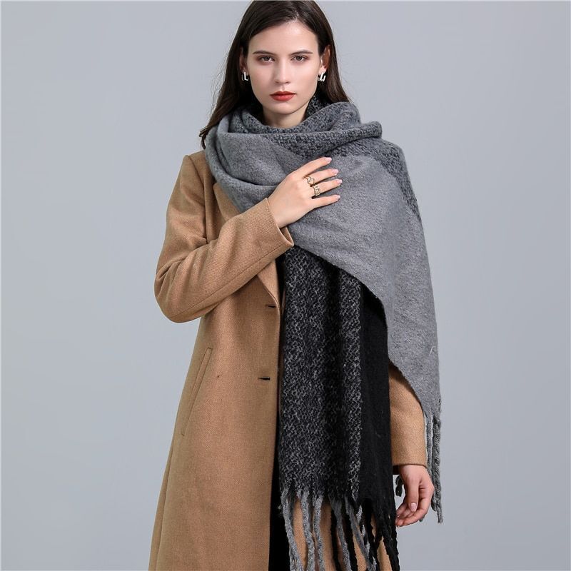 Bufanda Con Diseño a Cuadros Para Adultos | Ideal Para Invierno
