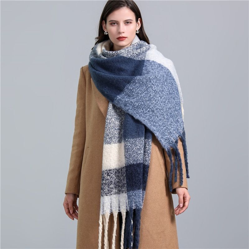 Bufanda Con Diseño a Cuadros Para Adultos | Ideal Para Invierno
