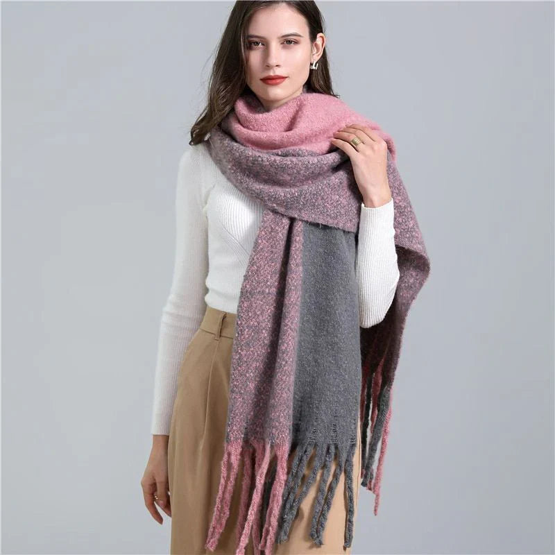 Bufanda Con Diseño a Cuadros Para Adultos | Ideal Para Invierno