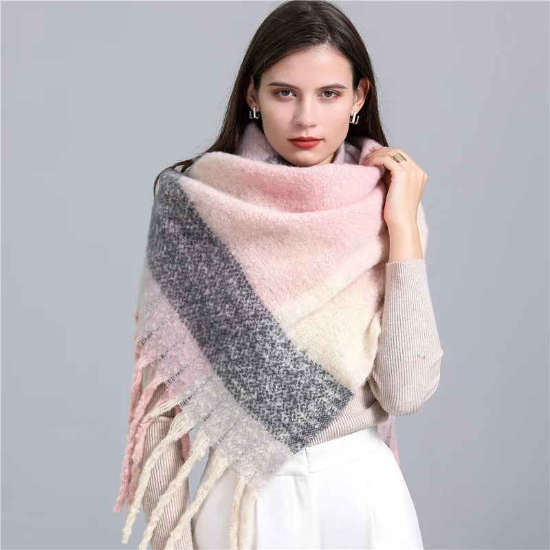 Bufanda Con Diseño a Cuadros Para Adultos | Ideal Para Invierno