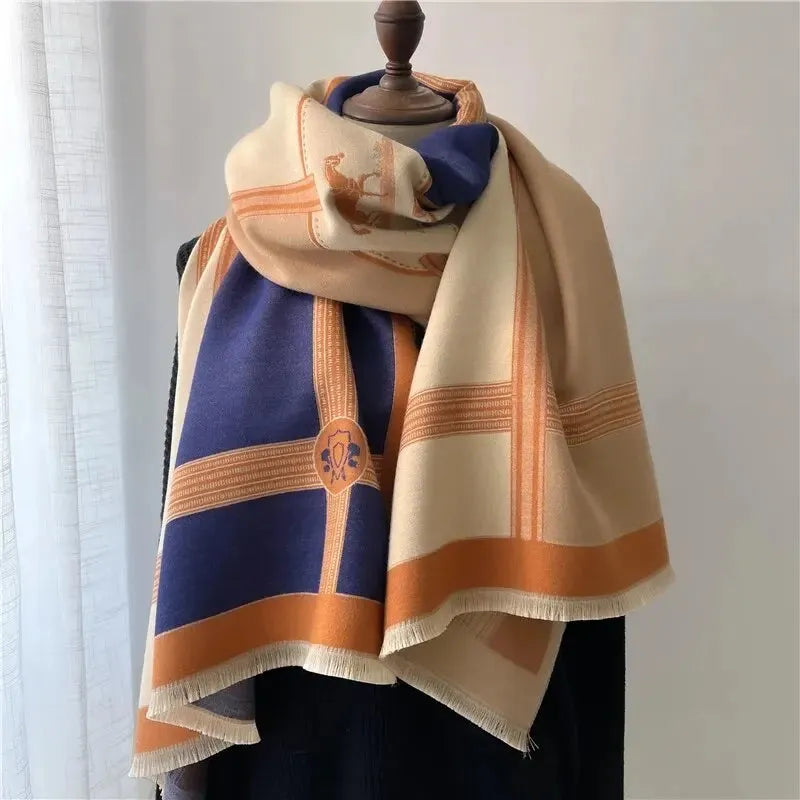 Bufanda Tipo Chal con Formato Rectangular para Mujer | Ideal para Días Fríos