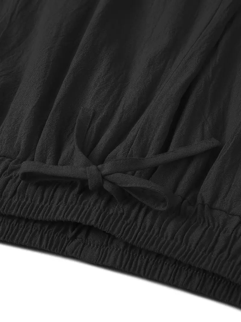 Pantalón Harem de Corte Amplio con Bajo Ajustado para Hombre | Ideal para Uso Diario