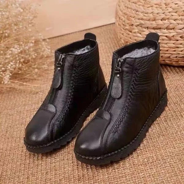 Botines De Invierno Con Cremallera Lateral Para Mujer | Ideal Para Uso Diario En Temporada Fría