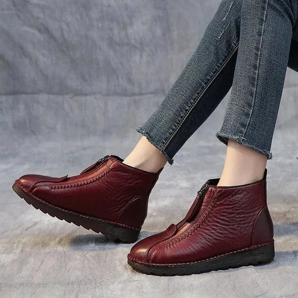 Botines De Invierno Con Cremallera Lateral Para Mujer | Ideal Para Uso Diario En Temporada Fría