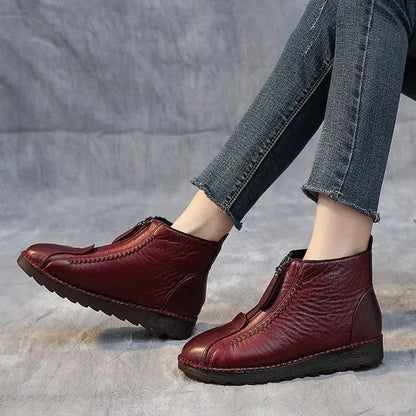Botines De Invierno Con Cremallera Lateral Para Mujer | Ideal Para Uso Diario En Temporada Fría