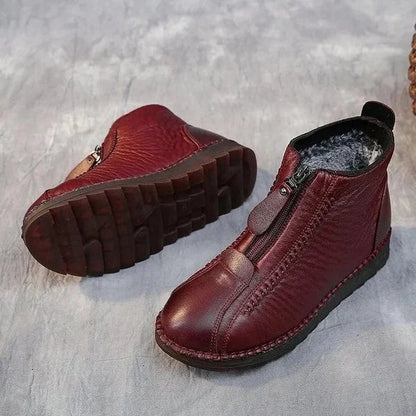Botines De Invierno Con Cremallera Lateral Para Mujer | Ideal Para Uso Diario En Temporada Fría