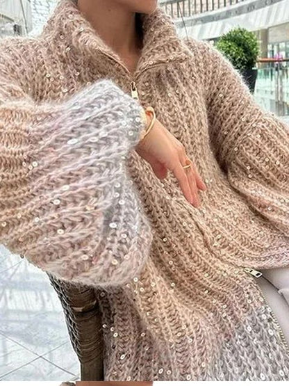 Jersey de Punto con Corte Recto y Detalles Decorativos para Mujer | Ideal para Uso Diario