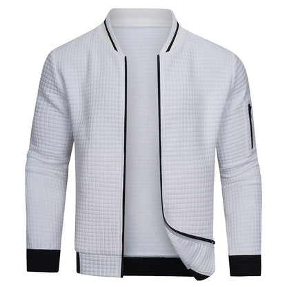 Chaqueta Acolchada Slim Fit Con Cremallera Frontal Para Hombre | Ideal Para Entretiempo Y Uso Diario
