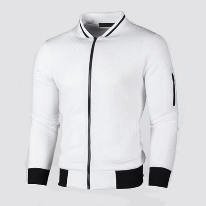 Chaqueta Acolchada Slim Fit Con Cremallera Frontal Para Hombre | Ideal Para Entretiempo Y Uso Diario