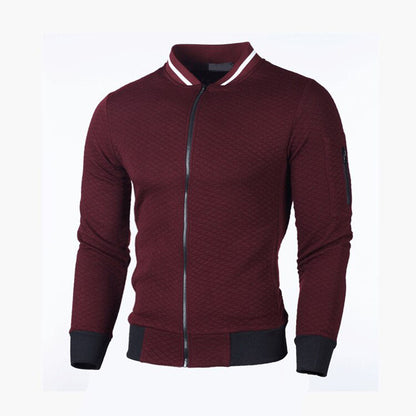 Chaqueta Acolchada Slim Fit Con Cremallera Frontal Para Hombre | Ideal Para Entretiempo Y Uso Diario