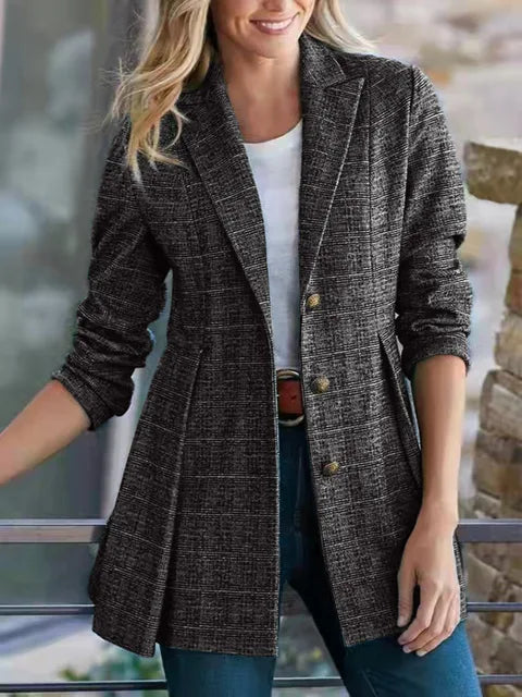 Blazer Con Corte Estructurado Para Mujer | Ideal Para Uso Laboral Y Eventos
