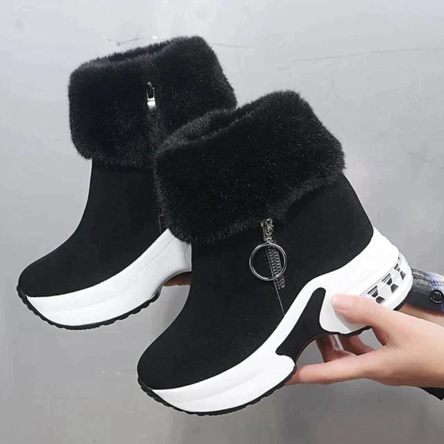 Botines Con Plataforma Y Cremallera Lateral Para Mujer | Ideal Para Uso Diario