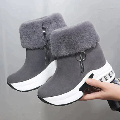 Botines Con Plataforma Y Cremallera Lateral Para Mujer | Ideal Para Uso Diario