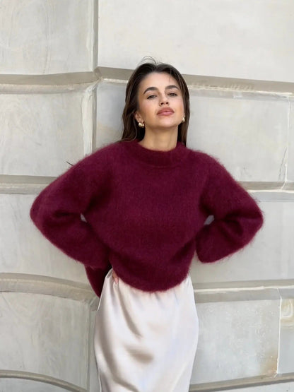 Jersey de Corte Suelto con Cuello Redondo para Mujer | Ideal para Uso Diario en Cualquier Temporada