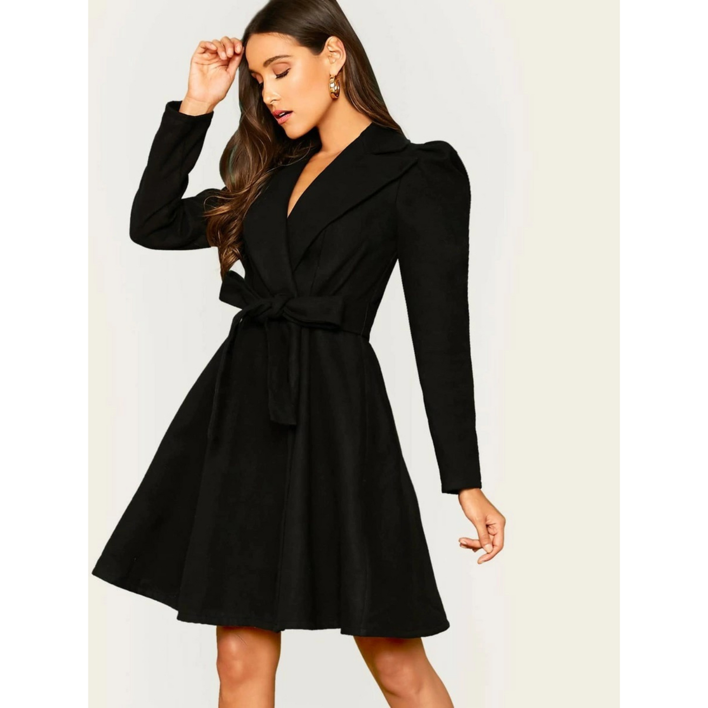 Abrigo Tipo Mantel Con Cierre Frontal Para Mujer | Ideal Para Otoño E Invierno
