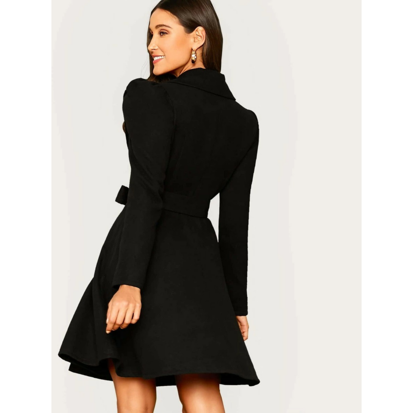 Abrigo Tipo Mantel Con Cierre Frontal Para Mujer | Ideal Para Otoño E Invierno
