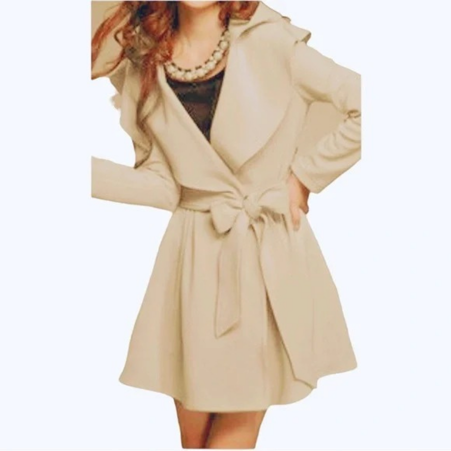 Abrigo Tipo Mantel Con Cierre Frontal Para Mujer | Ideal Para Otoño E Invierno