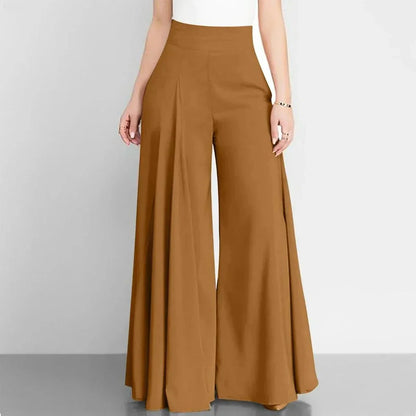 Pantalón Con Cintura Elástica Y Pierna Ancha Para Mujer | Ideal Para Uso Diario O Profesional