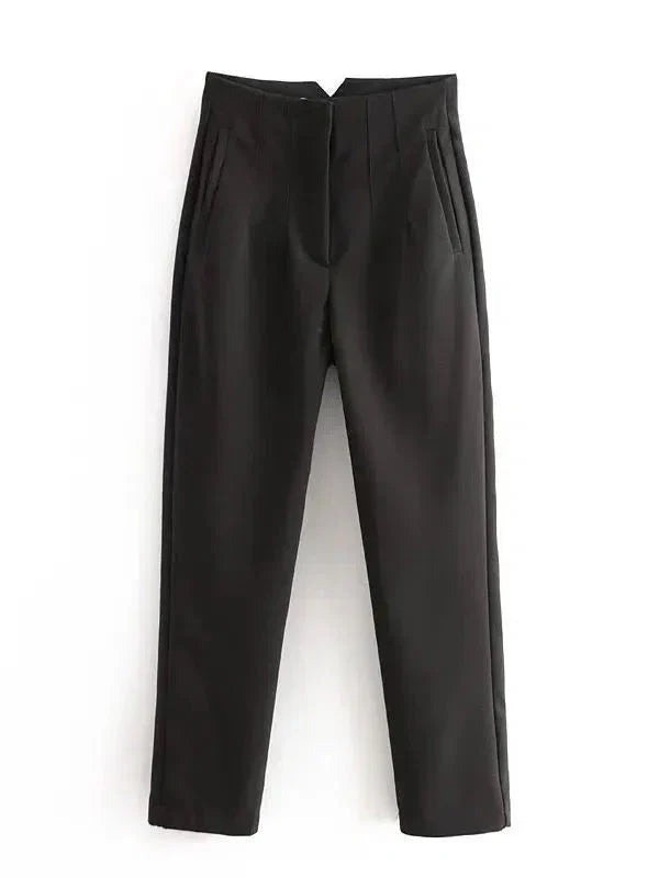 Pantalón Recto Para Mujer Con Talla Estándar | Ideal Para Uso Diario Y Oficina