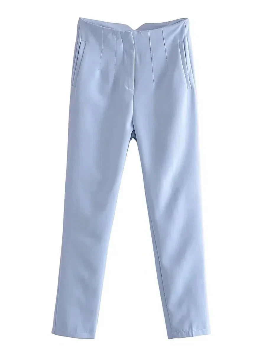 Pantalón De Corte Recto Para Mujer | Ideal Para Uso Diario