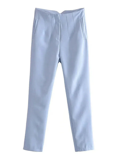 Pantalón De Corte Recto Para Mujer | Ideal Para Uso Diario