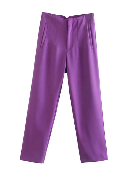 Pantalón Recto Para Mujer Con Talla Estándar | Ideal Para Uso Diario Y Oficina