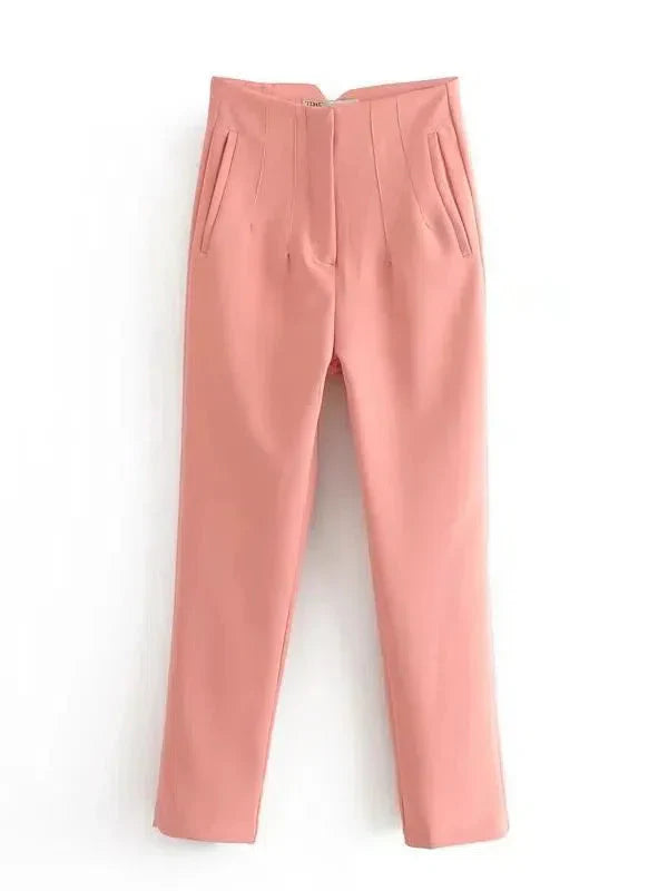 Pantalón De Corte Recto Para Mujer | Ideal Para Uso Diario