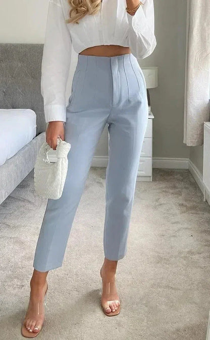 Pantalón De Corte Recto Para Mujer | Ideal Para Uso Diario