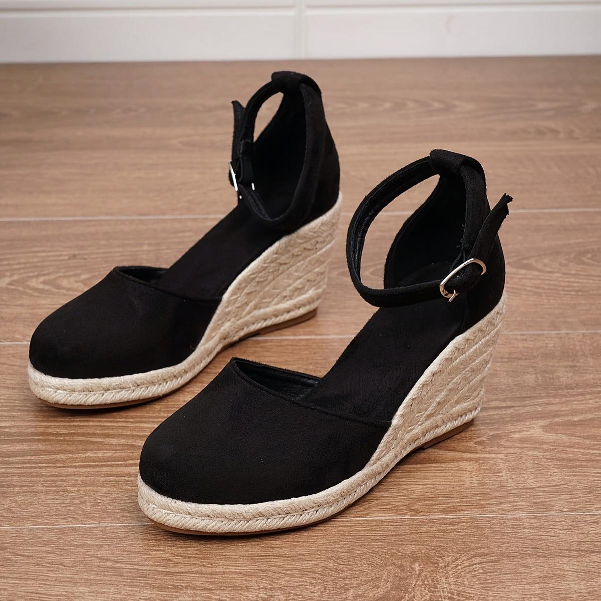 Sandalias Con Tacón Compensado Para Mujer | Ideal Para Uso Diario En Temporada Cálida