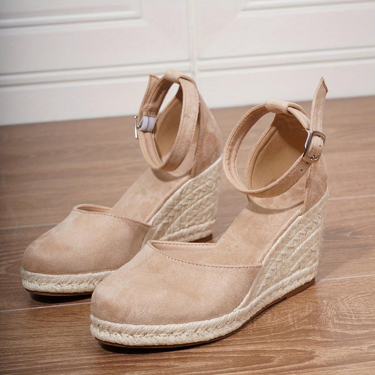 Sandalias Con Tacón Compensado Para Mujer | Ideal Para Uso Diario En Temporada Cálida
