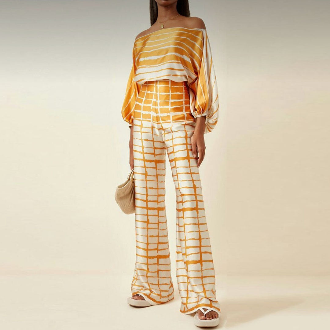 Conjunto De Dos Piezas con Top y Pantalón para Mujer | Ideal para Uso Diario