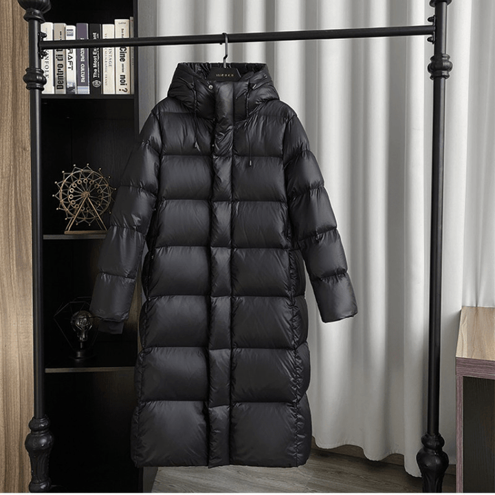 Chaqueta Larga De Invierno Con Cuello Alto Para Mujer | Ideal Para Uso Diario