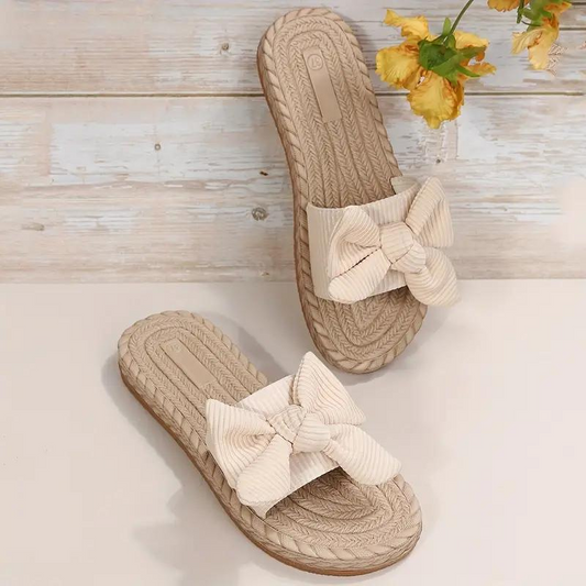 Sandalias Planas Slip-On Con Detalle De Lazo Para Mujer | Ideales Para Uso Diario En Temporadas Cálidas