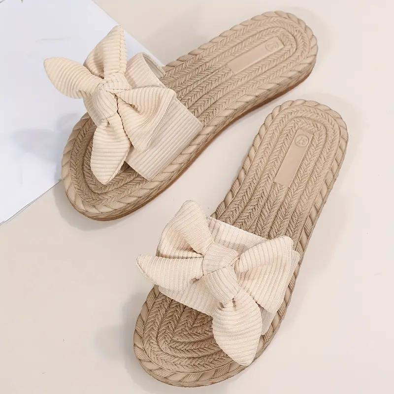 Sandalias Planas Slip-On Con Detalle De Lazo Para Mujer | Ideales Para Uso Diario En Temporadas Cálidas