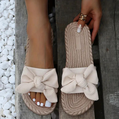 Sandalias Planas Slip-On Con Detalle De Lazo Para Mujer | Ideales Para Uso Diario En Temporadas Cálidas