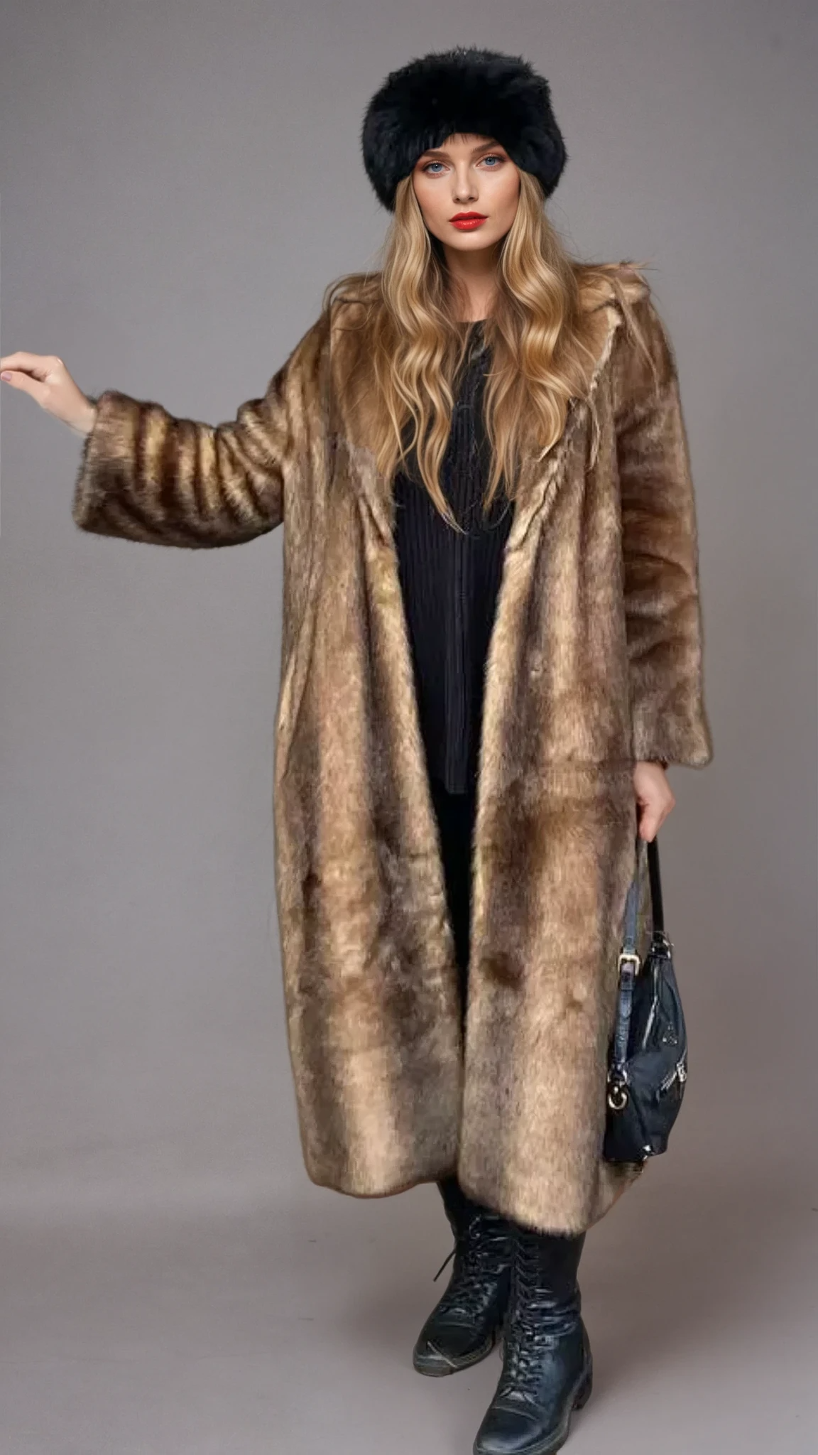 Abrigo Largo De Temporada Fría Con Corte Holgado Para Mujer | Ideal Para Otoño E Invierno