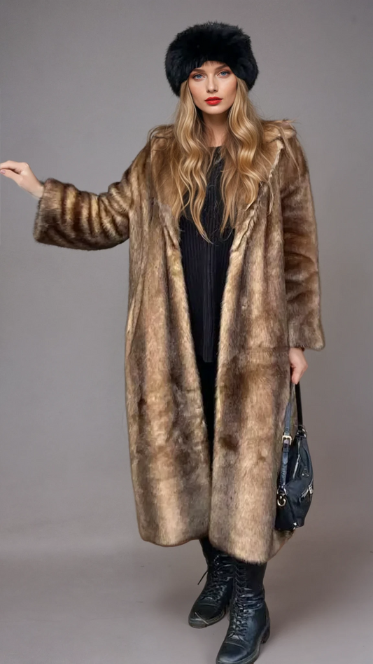 Abrigo Largo De Temporada Fría Con Corte Holgado Para Mujer | Ideal Para Otoño E Invierno
