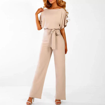 Mono con Cintura Ajustable y Pierna Ancha para Mujer | Ideal para Eventos y Uso Formal