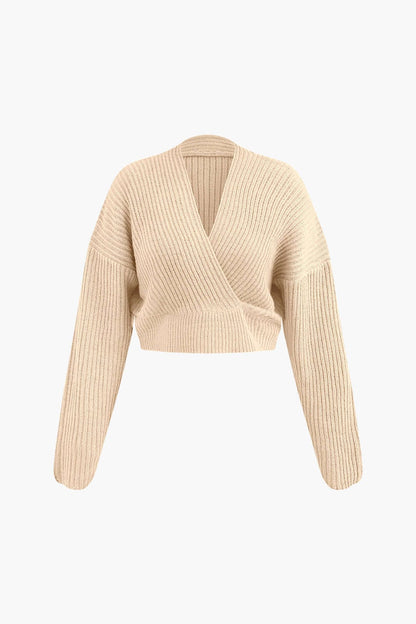 Conjunto De Dos Piezas Para Mujer Con Top Cruzado Y Falda Lápiz | Ideal Para Uso Diario Y Trabajo