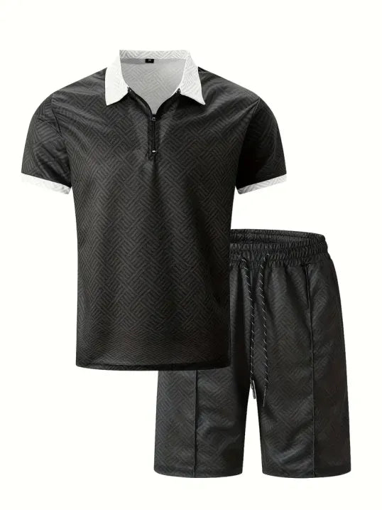 Conjunto de Verano para Hombre con Top de Manga Corta y Short | Ideal para Uso Diario