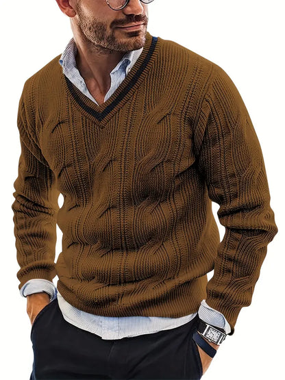 Jersey de Punto para Mujer con Cuello en V | Ideal para Uso Diario