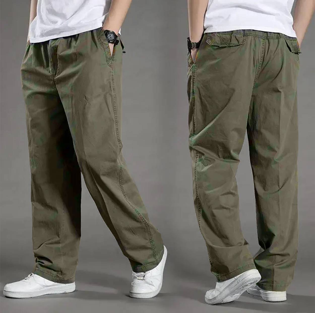 Pantalón Cargo Amplio Para Adultos | Ideal Para Uso Diario O Al Aire Libre