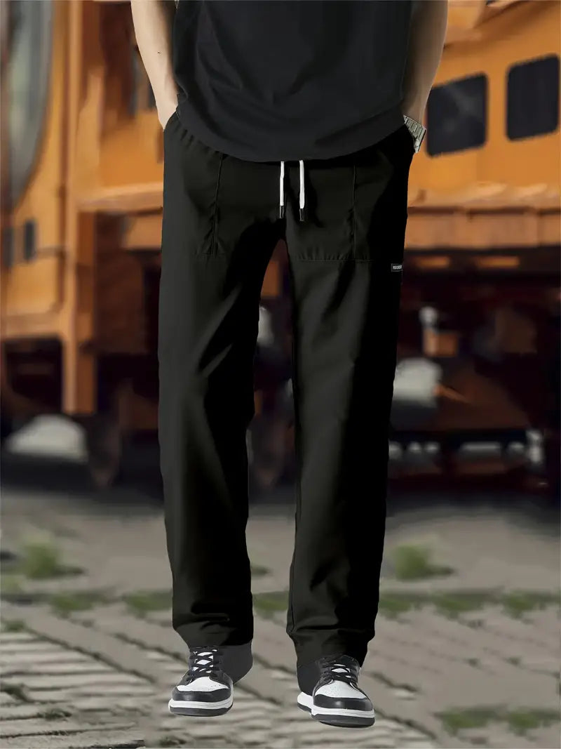 Pantalón Para Hombre Con Corte Holgado Y Cintura Ajustable | Ideal Para Uso Diario Y Actividades Informales